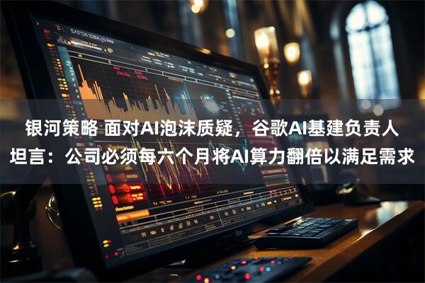 银河策略 面对AI泡沫质疑，谷歌AI基建负责人坦言：公司必须每六个月将AI算力翻倍以满足需求